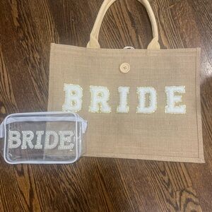 Bride Tan Tote Bag Set